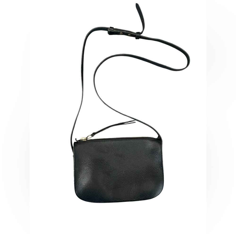 MADEWELL The Simle crossbody black leather bag quiet luxury basic minimalist - Picture 2 of 11